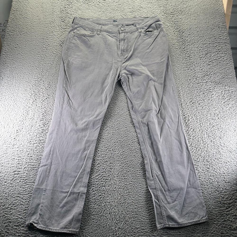 Old Navy Jeans Mens 38x32 Gray Cotton Denim Straight Leg Workwear Light Wash